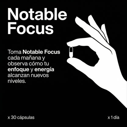 Notable Focus l Energia Concentracion & Claridad Mental