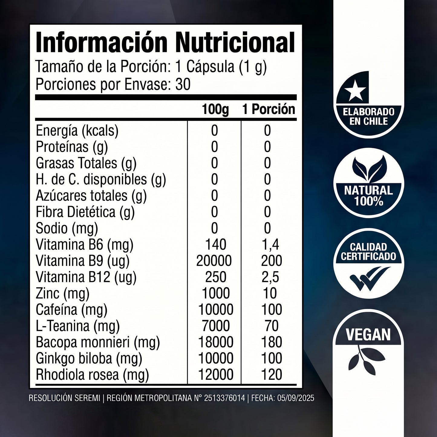 Notable Focus l Energia Concentracion & Claridad Mental