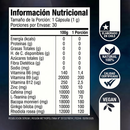 Notable Focus l Energia Concentracion & Claridad Mental
